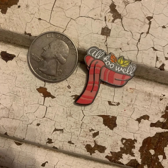 Brand new Taylor Swift inspired “All Too Well” scarf enamel pin - Picture 2 of 3